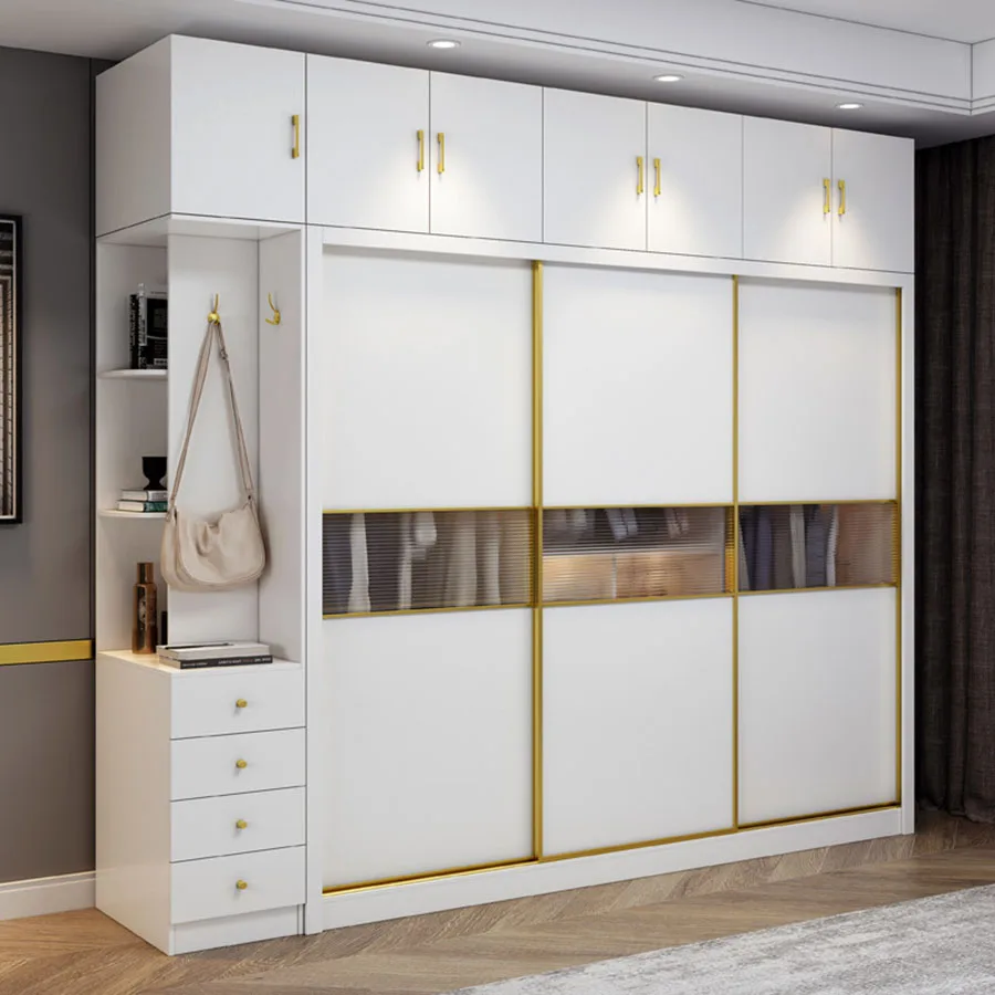 Nordic Bedroom Wardrobes Sliding Doors Big Large Capacity Pants Modular Vent Makeup Closet Luxury Garderobe Organizer Furniture