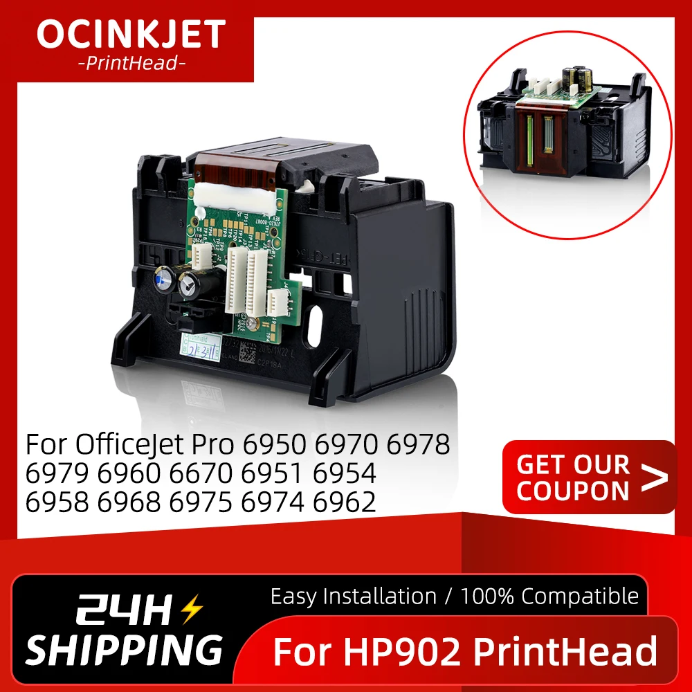 

For HP 902 903 904 905 Printhead For Officejet 6950 6970 6978 6979 6960 6670 6951 69546958 6968 6975 6974 6962 Printers 4Colors