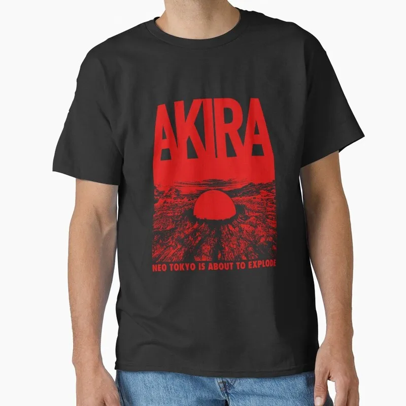 Akira Cyberpunk City Explosion Anime Gift T‑Shirt 1017 Retro Sci‑Fi Manga Graphic Tee Shotaro Kaneda Neo‑Tokyo Unisex Streetwear