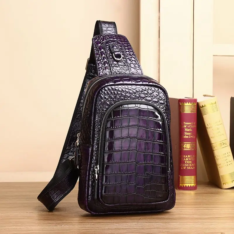 

Новая винтажная поясная сумка из натуральной кожи для мужчин, повседневная нагрудная сумка, высококачественная дизайнерская сумка через плечо для мальчиков