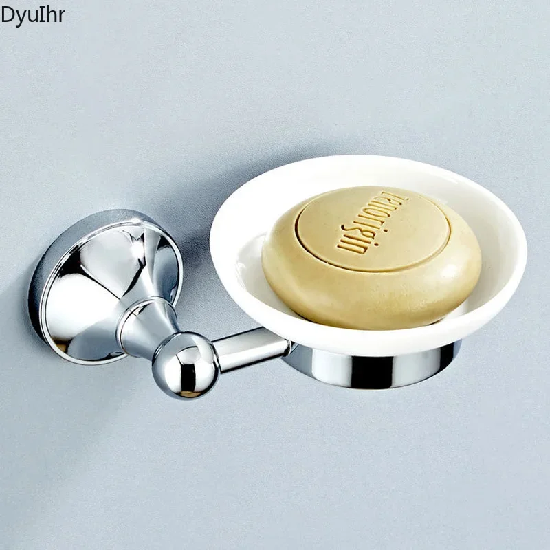 

Латунный материал для ванной комнаты, гальваника, хромированная настенная подвеска, одна бабочка, сетка для мыла, корзина, мыльница, аксессуары для ванной комнаты