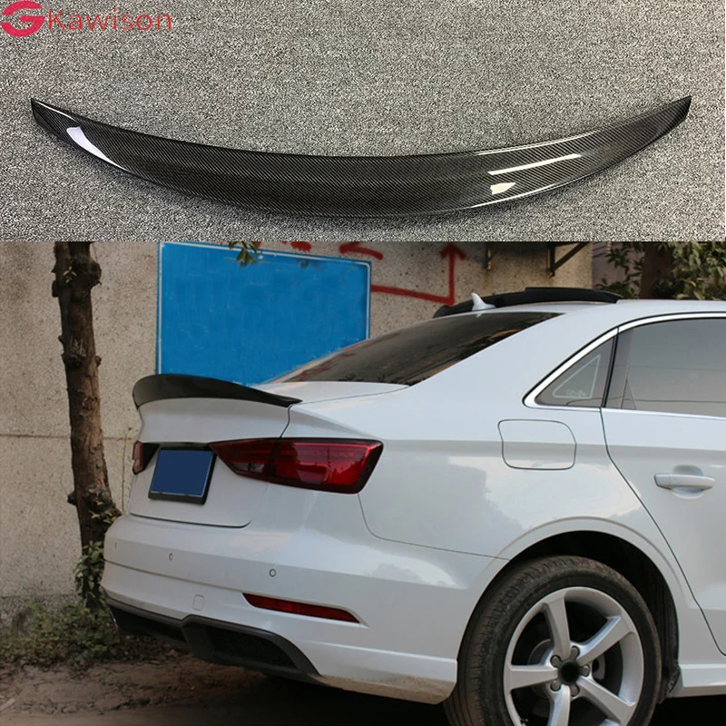 

A3 S3 8V Carbon Fiber Rear Trunk Lip Spoiler Wing For Audi A3 S3 8V Sedan 2014-2019 HK Style