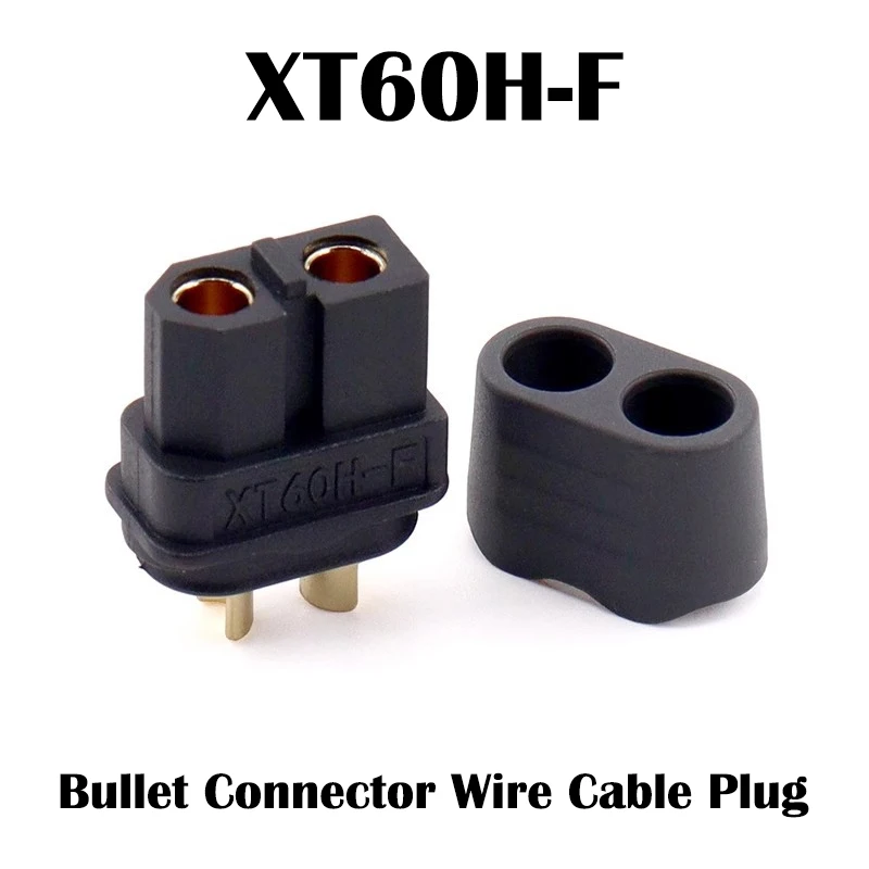 1PCS XT60BE XT60 Gold Plated Bullet Connector Panel Mount Fixed Plug For RC FPV Drone Battery Charger Motor ESC Power Adapter