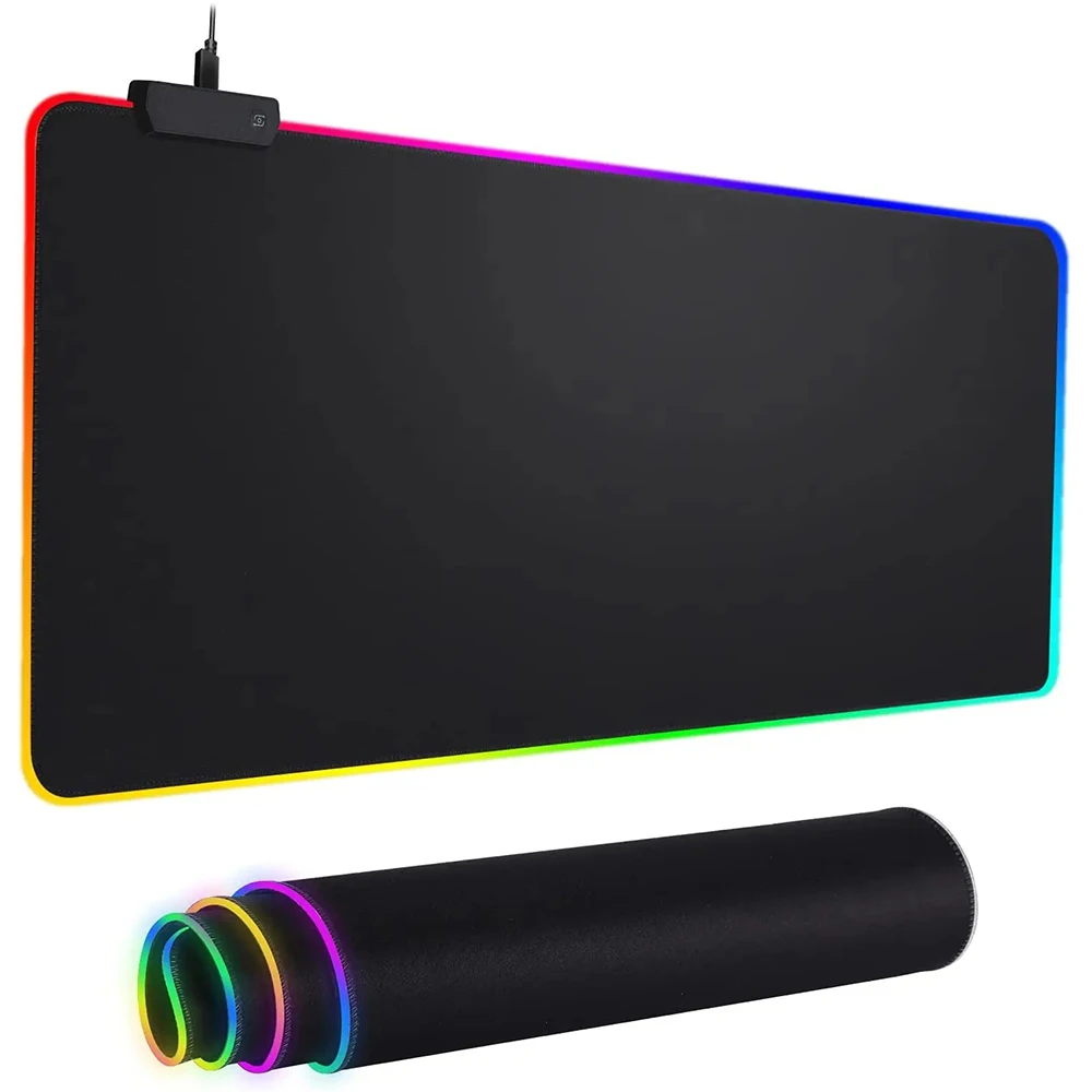 Imagem -06 - Cyberpunks Rgb Led Glowing Mouse Pad Teclado pc Gamer Mousepad Borracha Gaming Computer Mausepad C-cyberpunks