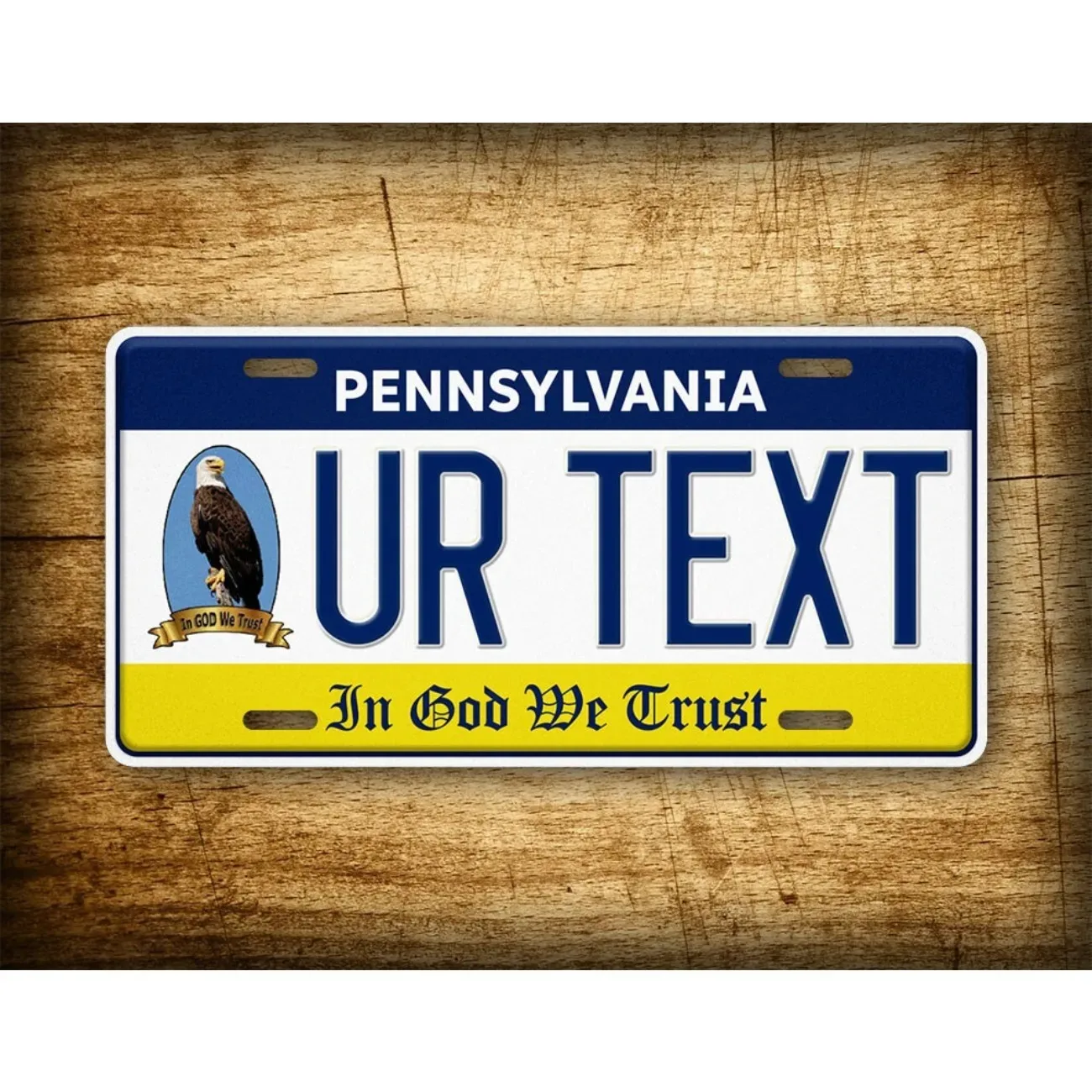 Pennsylvania In God We Trust Metal Sign, Dustproof Waterproof Home Wall Decor