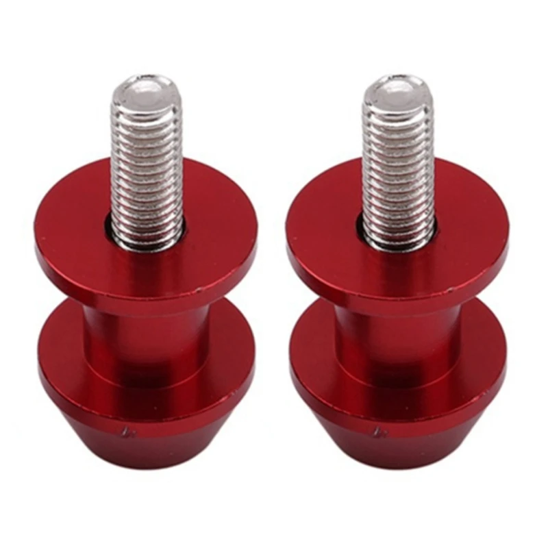 Pair Of Universal 8mm Motorcycle Bobbins For Rear Stand Secure Mounting