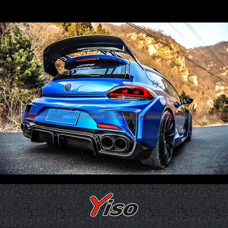 Suitable for Scirocco Modified encirclement Carbon fiber BIG Empennage Aerodynamic kit Modified Scirocco Carbon fiber aspec WING