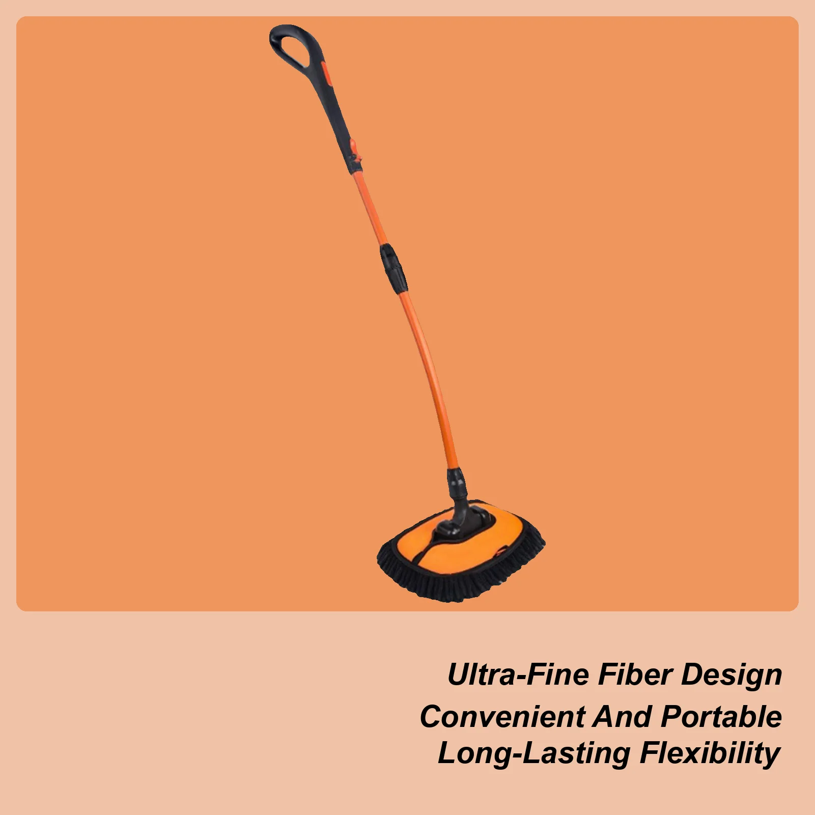 

Швабра для мойки автомобиля с длинной ручкой, швабра для чистки автомобиля, длинная ручка, без царапин, выдвижная тряпка для автомобильного грузовика, автомобиля, грязи, пыли