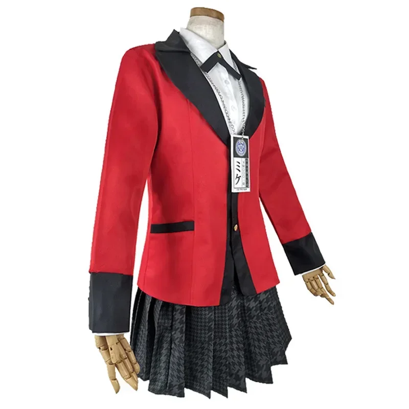 Kakegurui Cosplays Anime Kakegurui Jabami Yumeko Cosplay Costume Sexy Uniform Wig Halloween Dresses for Women