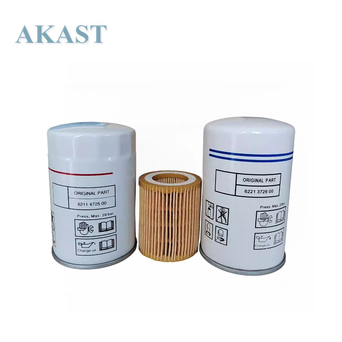 

Комплект из 3 фильтров 6221372650, 6211473750, 6211472600 для воздушного компрессора Quincy Chicago