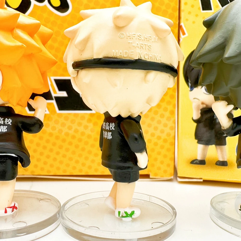 4Pcs/1Set Haikyuu Figure Shoyo Hinata Tobio Kageyama Sleeping Position Kozume Kenma Tetsurou kuroo Gashapon Set Toy Model Doll