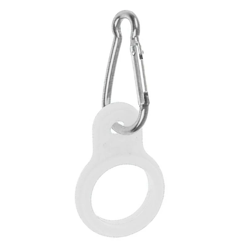   Portable Water Bottle Carrying Holder Silicone Hanging Buckle Secure Water Bottle Holder with Carabiner Belt Clip