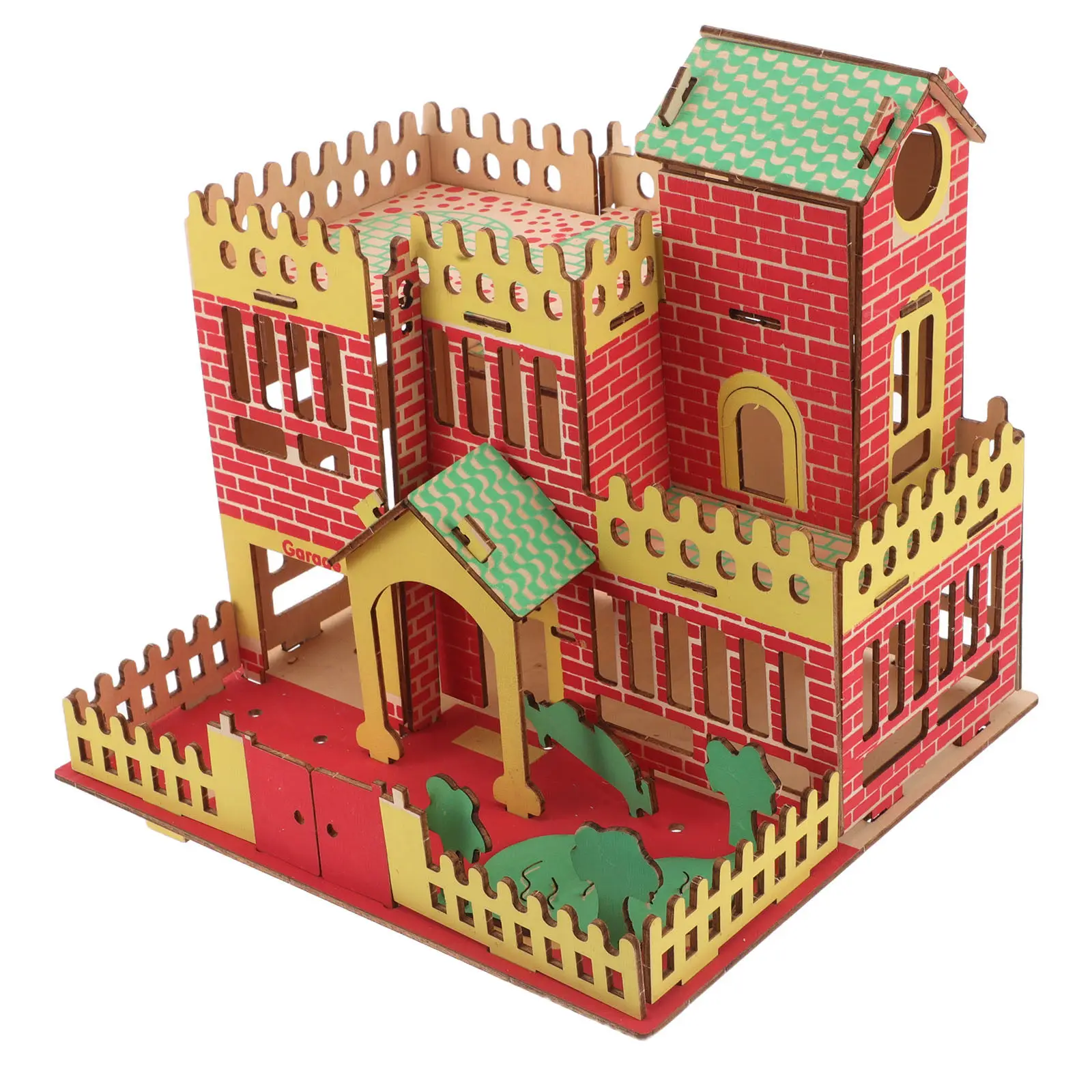 

Набор для 3D-моделирования: Маленькие деревянные домики-головоломки для рукоделия, сборка вручную, мини-домик-пазл, развивающий творческие способности и навыки решения проблем