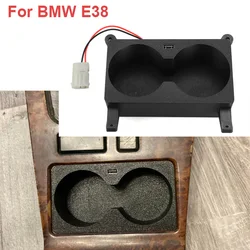 For BMW E38 Cup Holders with USB Charger Cars Interiors Accessories Car Interior Cup Holder Coffee Mug Water Drinks Holders