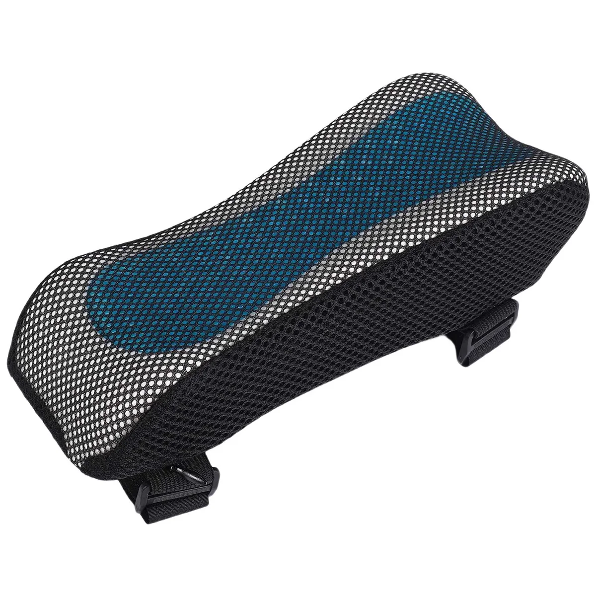 Almohadillas para reposabrazos de silla de Gel refrescante de espuma viscoelástica ABCD, almohada elevadora para reposabrazos para sillas de juegos de oficina, almohada para aliviar la presión de los codos