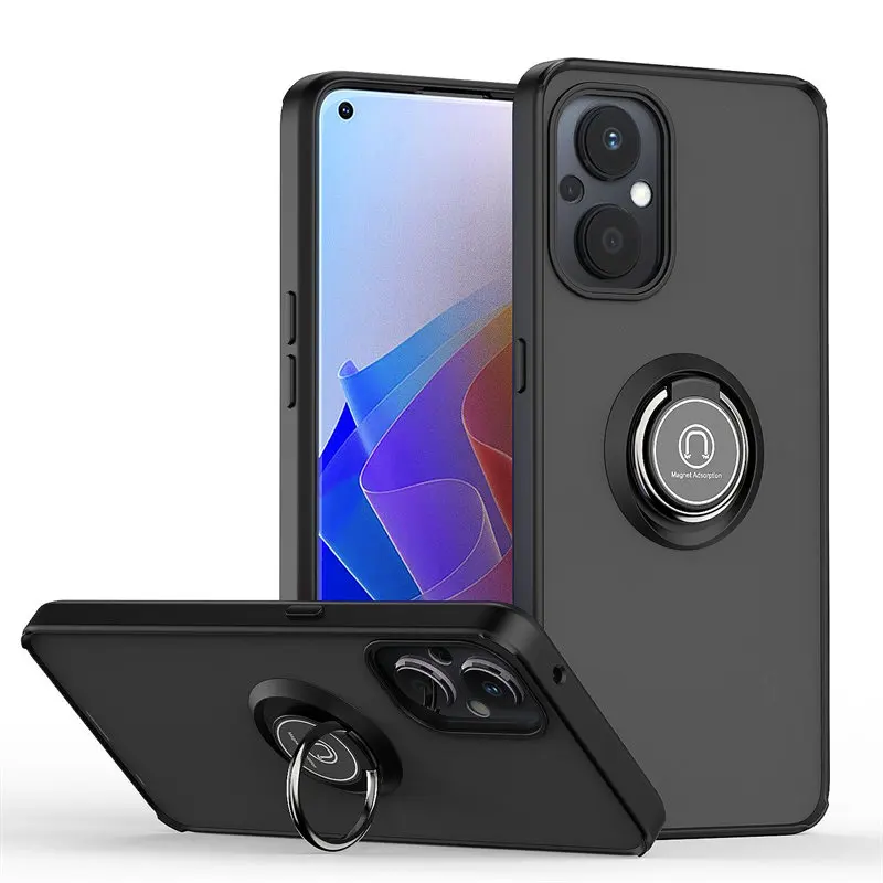 Oneplus Nord N20 5G GN2200 حافظة مقاومة للصدمات المغناطيسي حامل حلقة درع ماتي الغلاف الصلب قضية الهاتف ل Oneplus Nord N20 5G CPH2459