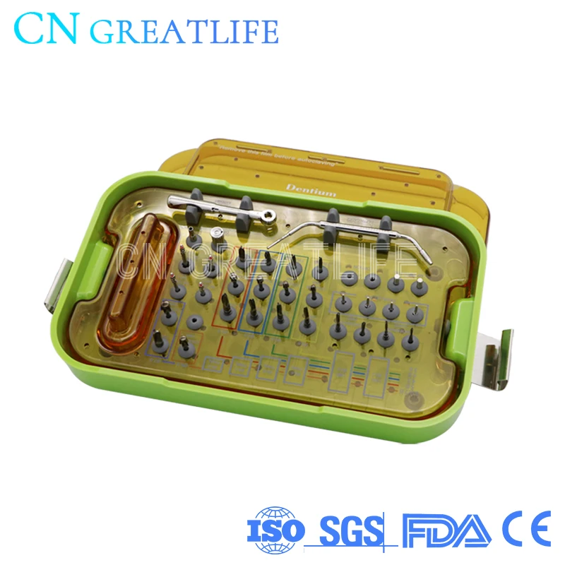 

GreatLife Dent Dental Implant Dentium Surgical Kit Dentist Materials Wrench Tools Universal Screwdriver Torque Ratchet