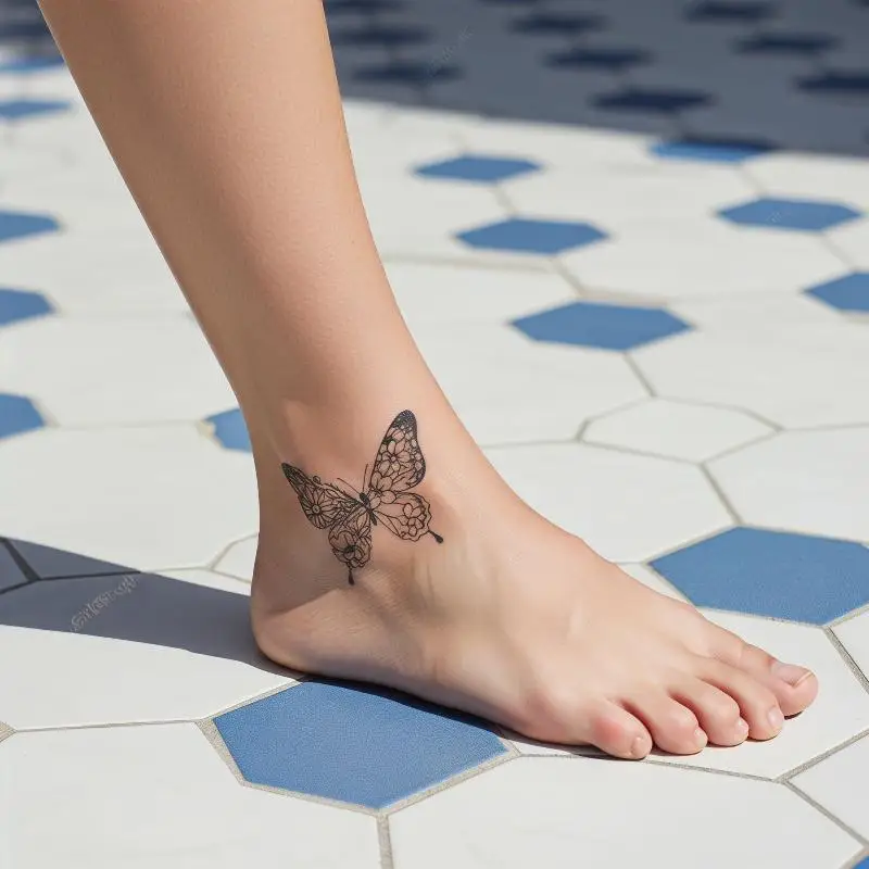 

3D Waterproof Butterfly Tattoo Stickers Safe for Poolside and Spa Relaxation