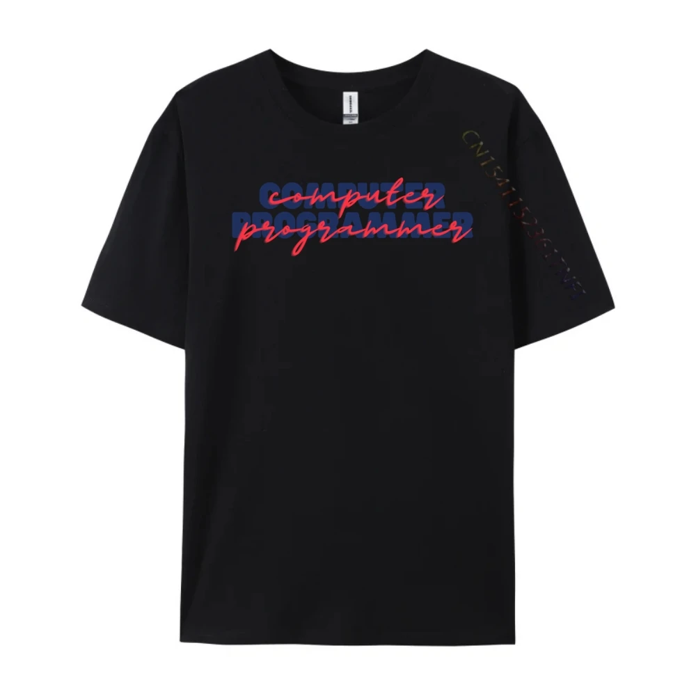 Computer Programmer Men Graphic Tees Mens Gifts Casual Designer T Shirt Mans Graphic T Shirts Vintage Style
