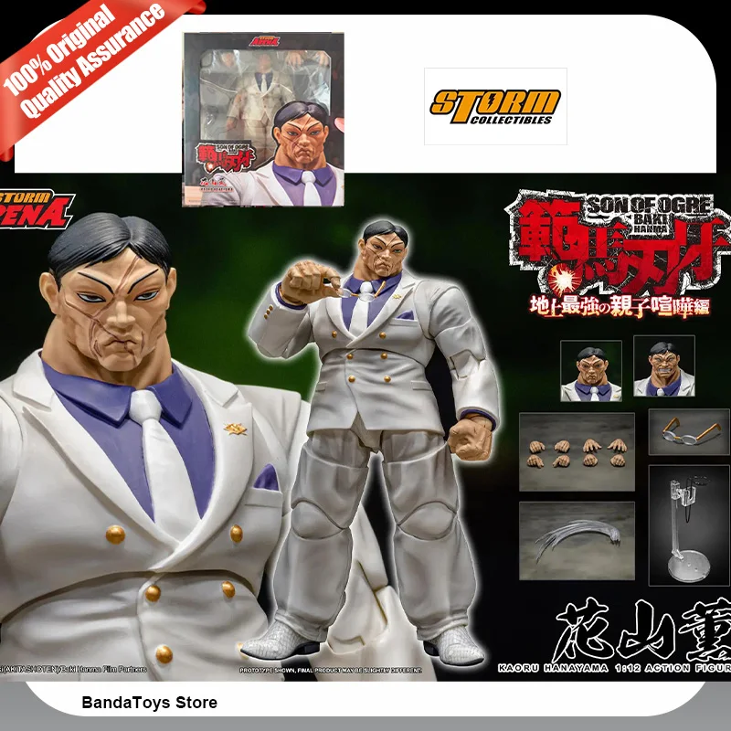 En Stock, 100% Original, Figura de Acción Coleccionable de Kaoru Hanayama y Baki Hanma de la Serie Anime Storm Arena, Son of Ogre, Modelo de Juguete, Regalos