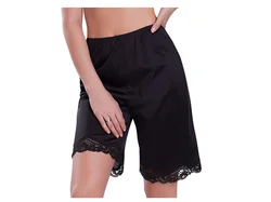 New Women Classic Midi Pyjama Bottoms Summer Casual Soft Solid Lace Half Slip Sleepwear Skin Friendly Hot Sale M-3XL