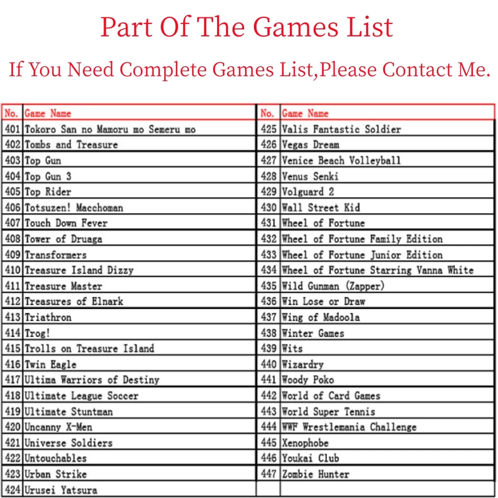 Transparent Shell Game Card For 8 Bit Video Game Console 852 in 1 72 Pin Game Cartridge for NES Game Console with Memory Chip