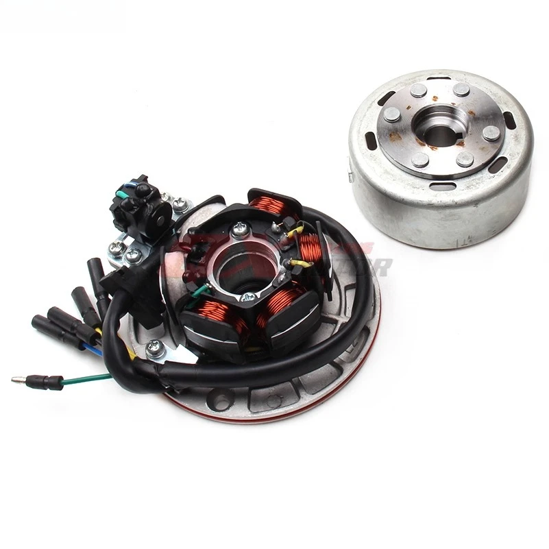 150/160cc Engine Modified Rare Earth Magneto Lighting Coil Magneto Steel Flywheel Assembly