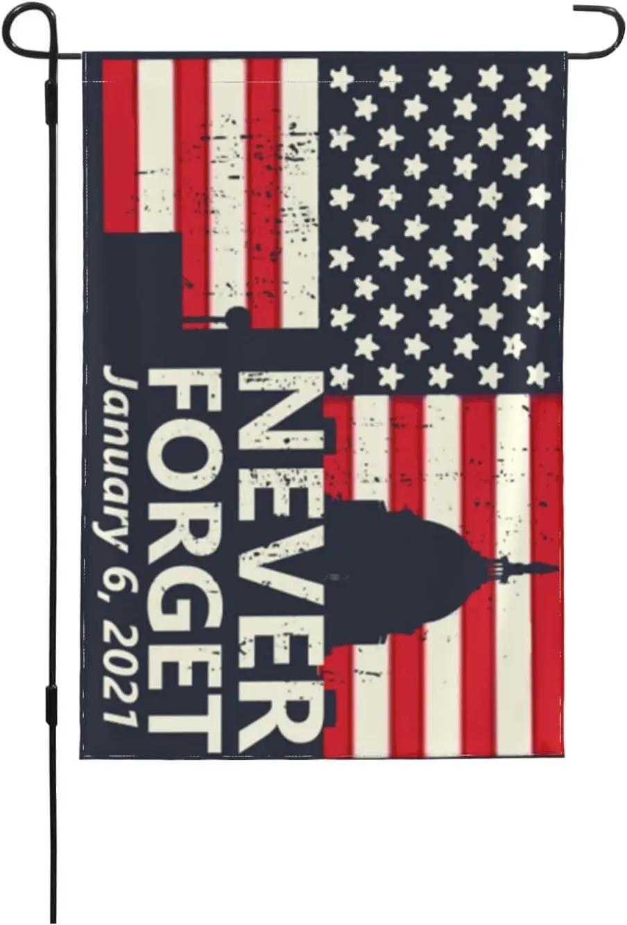 Never Forget January 6th 2021 24 Flags 28x40 Double Sided Welcome Banners Small Garden Flags For Outside Yard Decor