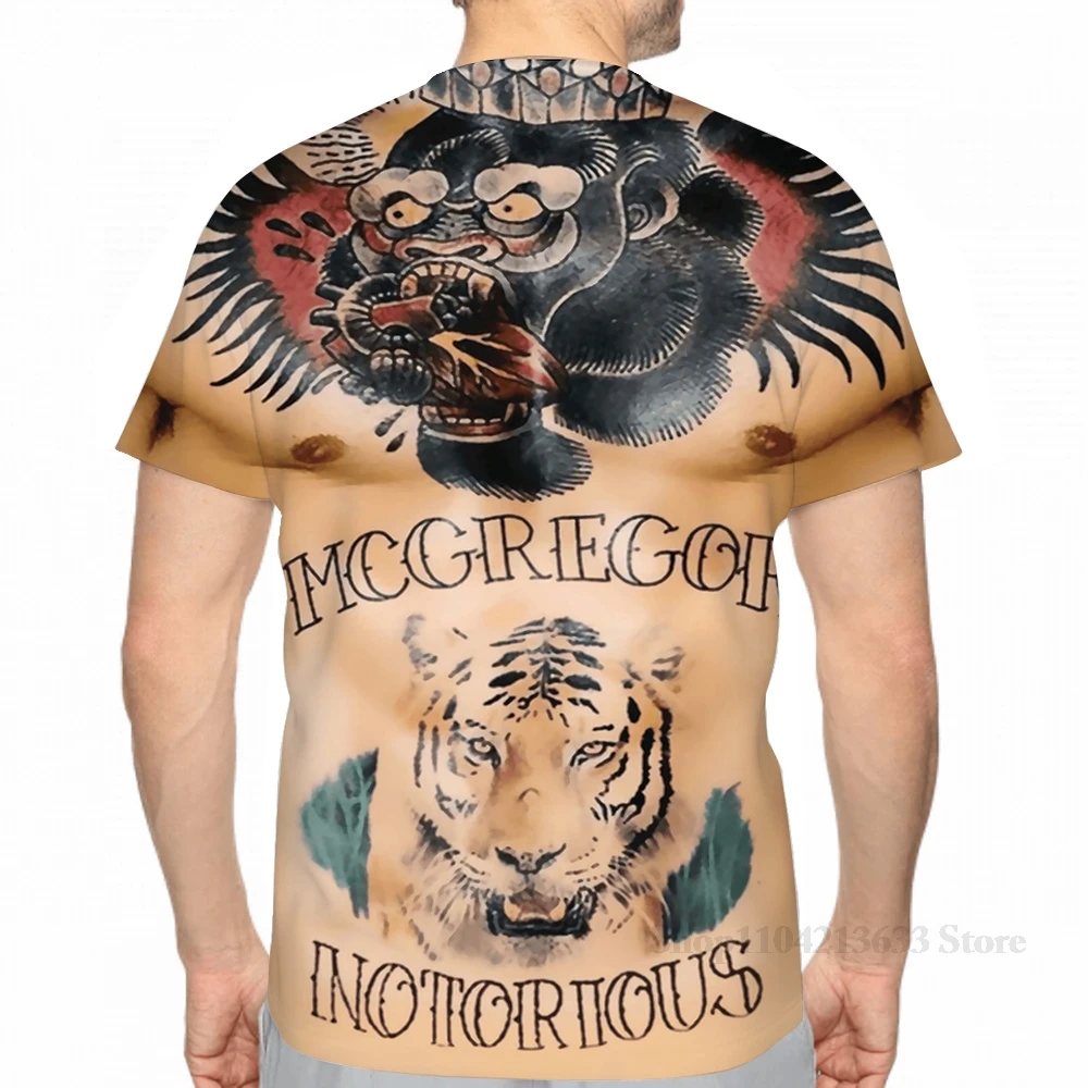 All over print Conor McGregor Tattoos Chest and Stomach men T-Shirt women fashion girl t shirt boy tops tees