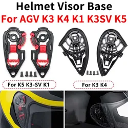 AGV K3 K4 K1 K3SV K5 용 헬멧 바이저 베이스 잠금 장치, 오토바이 헬멧 부품 액세서리