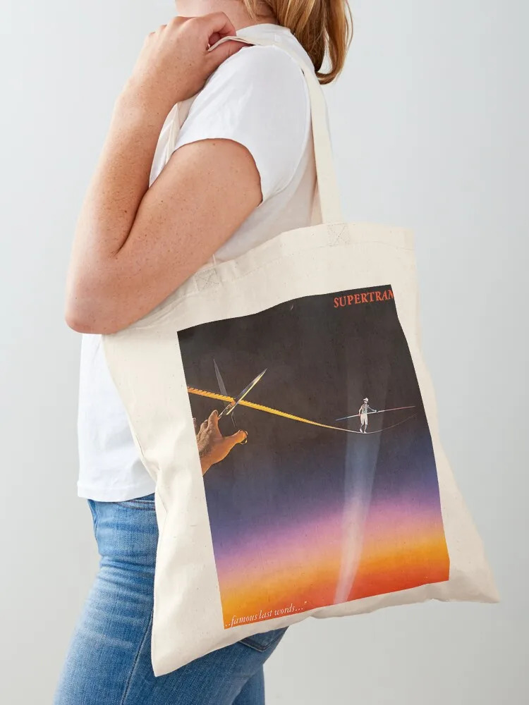 

Supertramp - logo Flat Tote Bag tote bags men Fabric bag tote bag custom Canvas