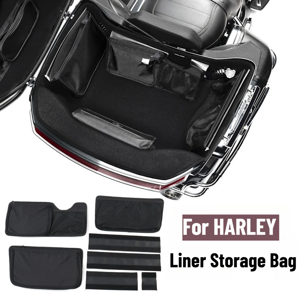 For HARLEY Street Glide CVO FLHXSE Road Glide Limited Touring and Trike Trunk Motorcycle Saddlebag Liner Storage Bag Accessories