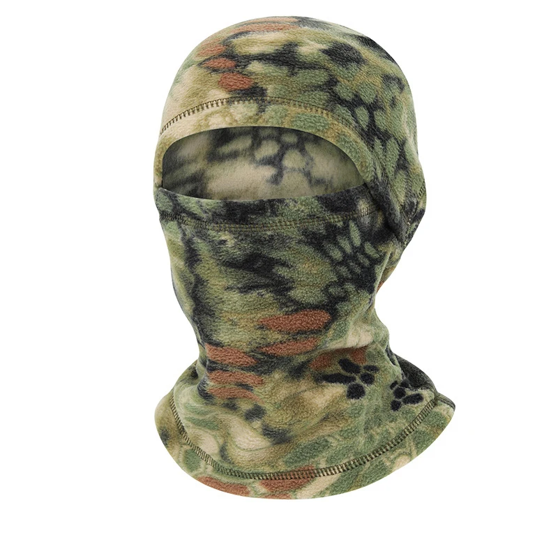 New Winter Outdoor Cycling Men Warmer Beanies Women Camouflage Polar Fleece Full Face Mask Warm Ear Helmet Liner Balaclava Cap