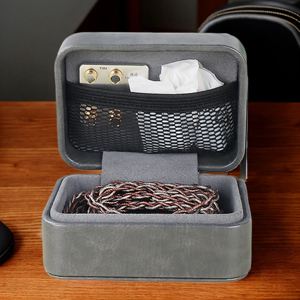 Портативная коробка для хранения наушников, автоматическая Магнитная застежка для проводных наушников, USB-кабель, настенное зарядное устройство