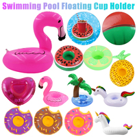 Pool Drink Holder Inflatable Cup Coaster Drink Inflatable Floating Cup Rack Self-service Ice Tray Pool Floaties Party Decoration