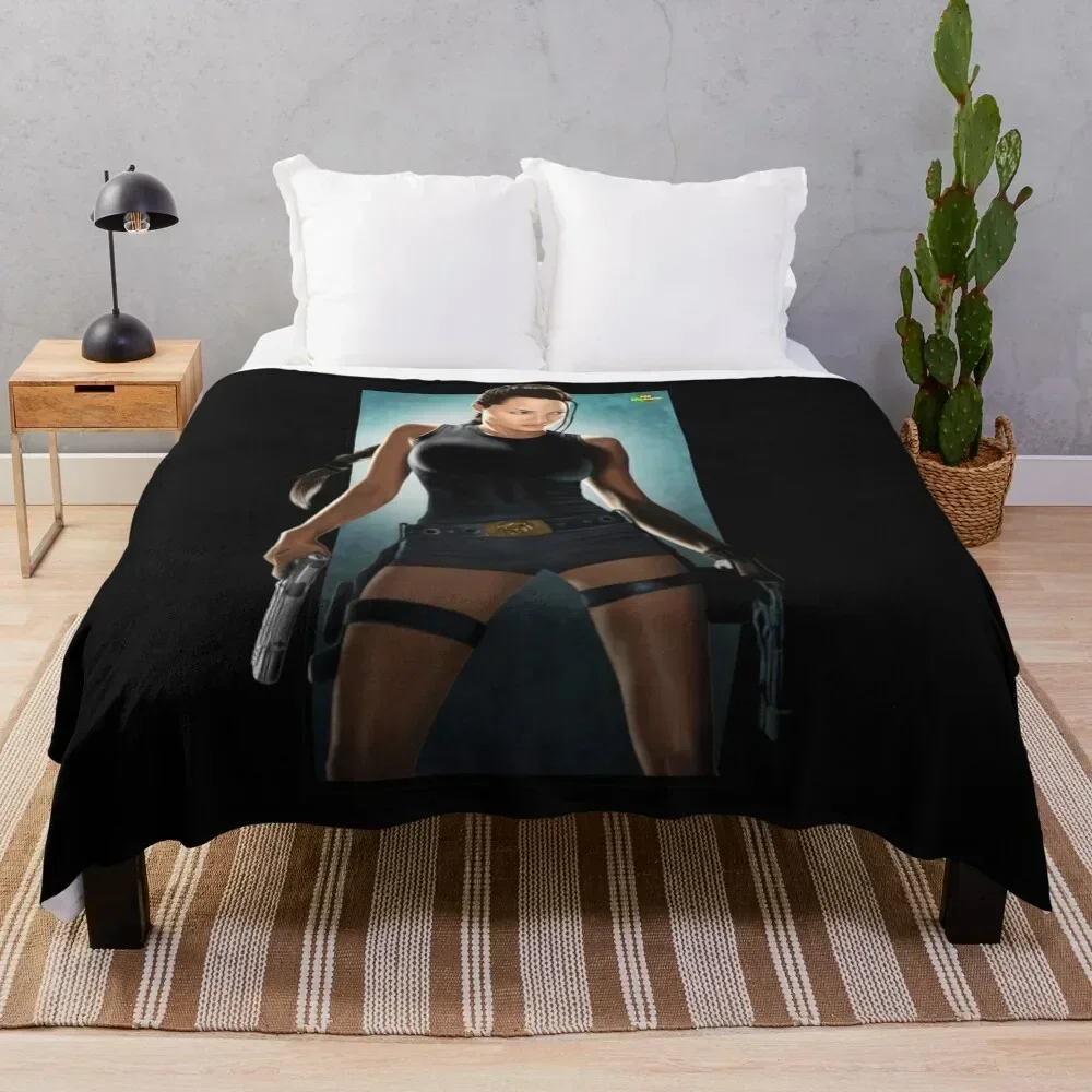 

tomb Raider Throw Blanket Picnic heavy to sleep Luxury St Decorative Sofa Blankets