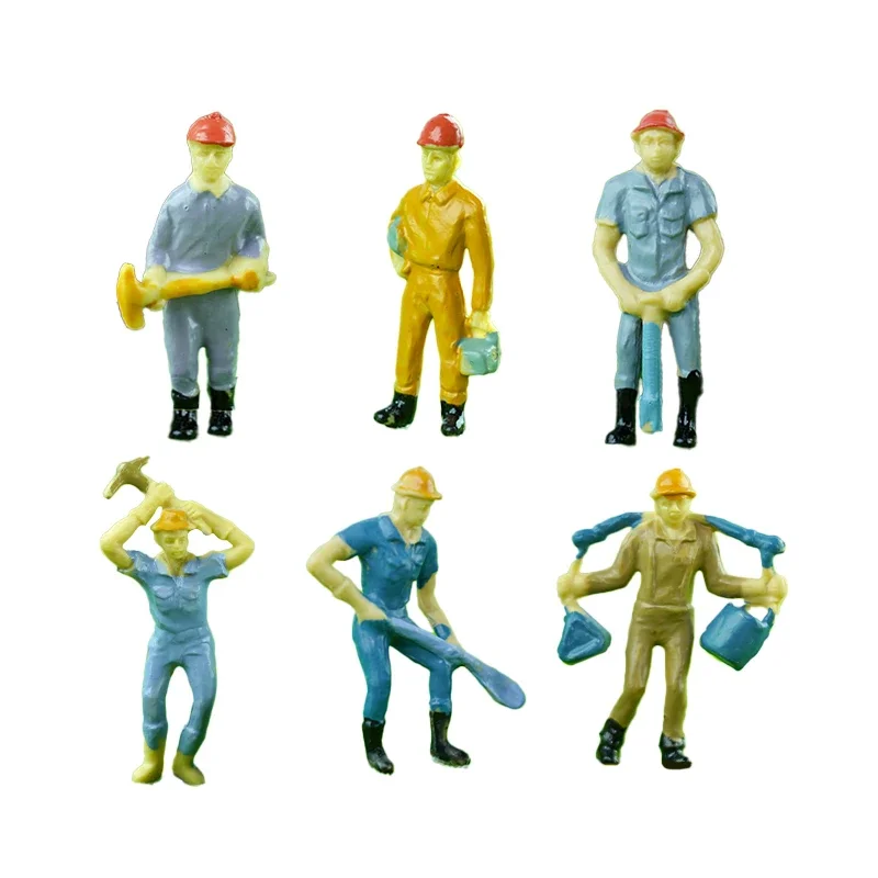 1:48/1:87 O H Schaalmodel Spoorwegwerker Speelgoed Miniatuurfiguren Architectonische Trein Landschap Mensen Layout