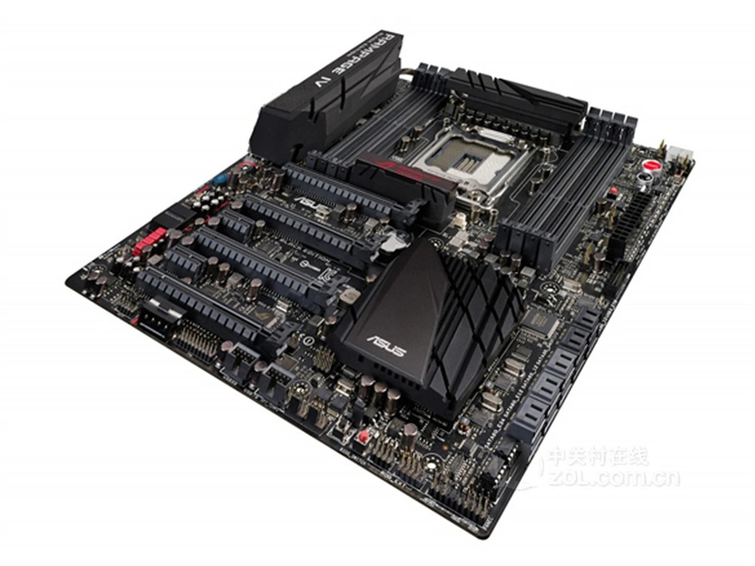 Imagem -03 - Placa-mãe Asus Rampage iv Chipconjunto Intel X79 Soquete Lga 2011 Suporta Processador 22nm Ddr3 64gb Pci-e 3.0 Black Edition