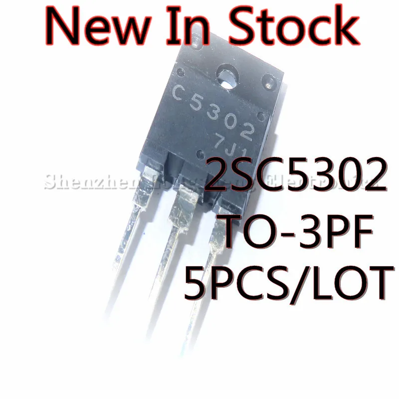 5PCS/LOT In stock 2SC5302 C5302 TO-3PF NPN Transistor Power Supply 800V 15A  NEW