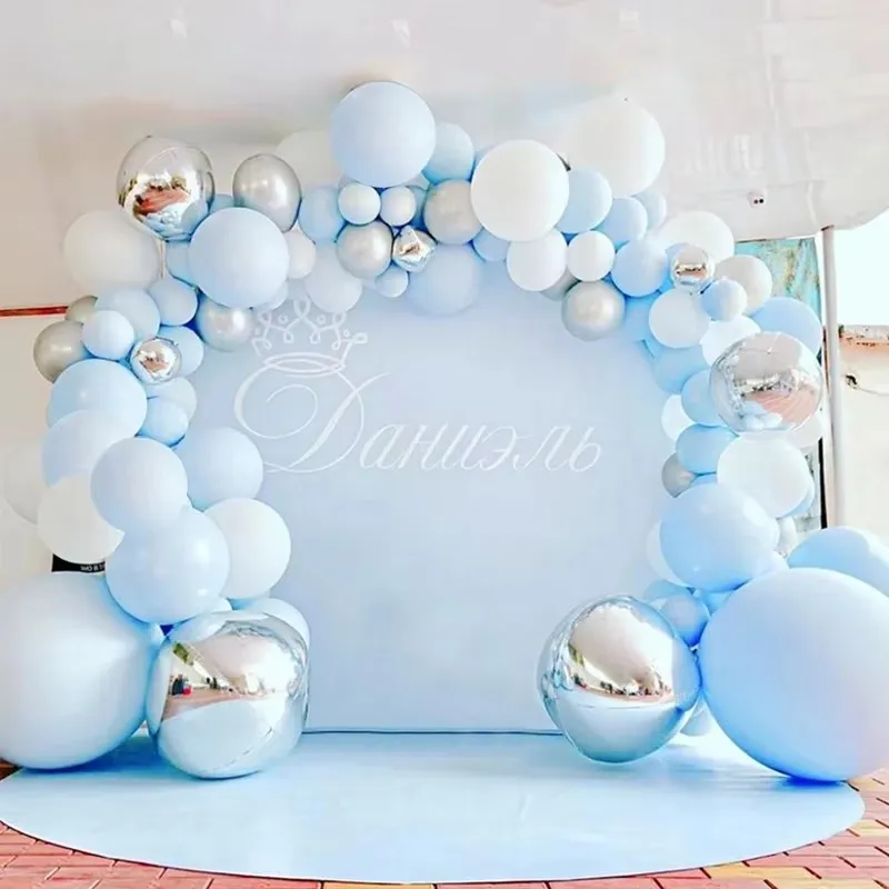 

Balloons Arch Set Blue Green Balloon Garland Birthday Party Decoration Wedding Baby Baptism Shower Anniversary Confetti Balloon