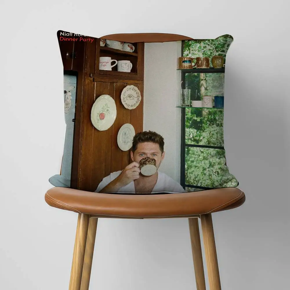 N-Niall H-Horan Dinner Party 30x30cm 45x45cm Pillow Case Decor Protective Covers Comfortable Soft For Sofa Living Room Home Offi 2
