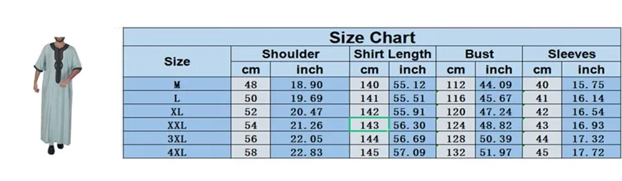 New Men’s Muslim Robe Short Sleeve Islamic Clothing Middle East Thobe Arabia Kaftan Embroidered Dress Male Costume Prayer Abaya