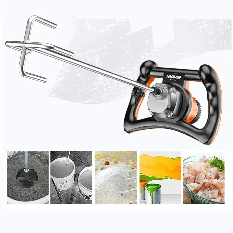 

220V Electric Cement Mixer Professional Adjustable Mortar Mixer Putty Powder Mixing Machine for Wall Work Plaster Mixing Machine
