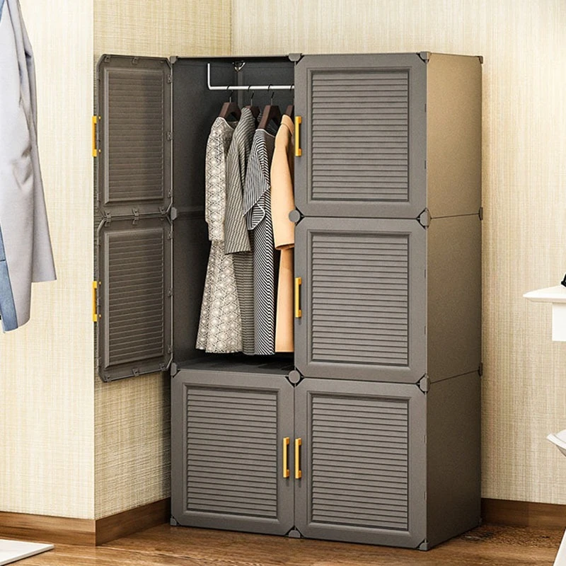 Shelf Clothes Closet Storage Cupboard Partitions Modular Plastic Foldable Wardrobe Minimalist Modern Vestidores Salon Furniture