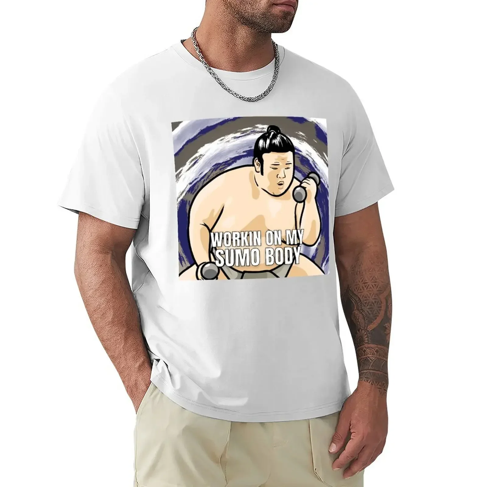 Takakeisho Workin on My Sumo Body MEME T-Shirt quick drying sweat anime t shirts mens t shirts top quality