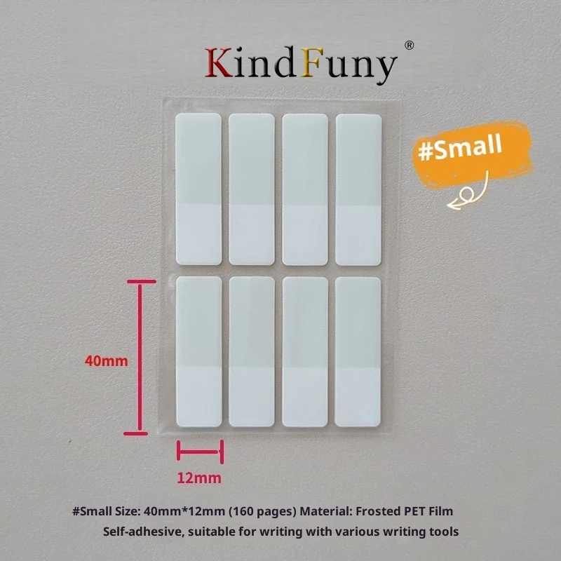 Adesivi indice bianco Etichette adesive trasparenti, Note adesive fai-da-te Materiale scolastico e per ufficio, Nuovo, 40 /80 /160 pagine
