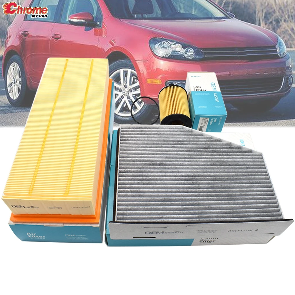 Oil Cabin Pollen Air Filter Service Kit For VW Golf 4 2009 2008 2007 2006 2005 2003 1896ccm 1968ccm 1.9 2.0 TDI Engine