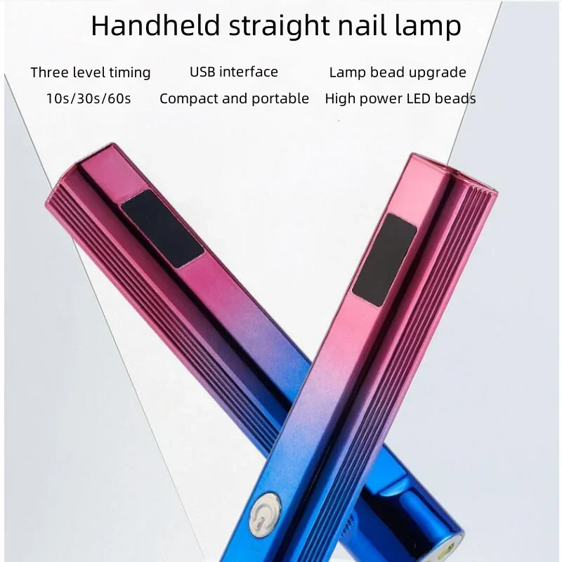 Convenient Handheld Nail Dryer Lamp UV/LED Nail Curing All Gel Polish Nail Art Tool USB Rechargeabl Quick Dry Nail Lamp