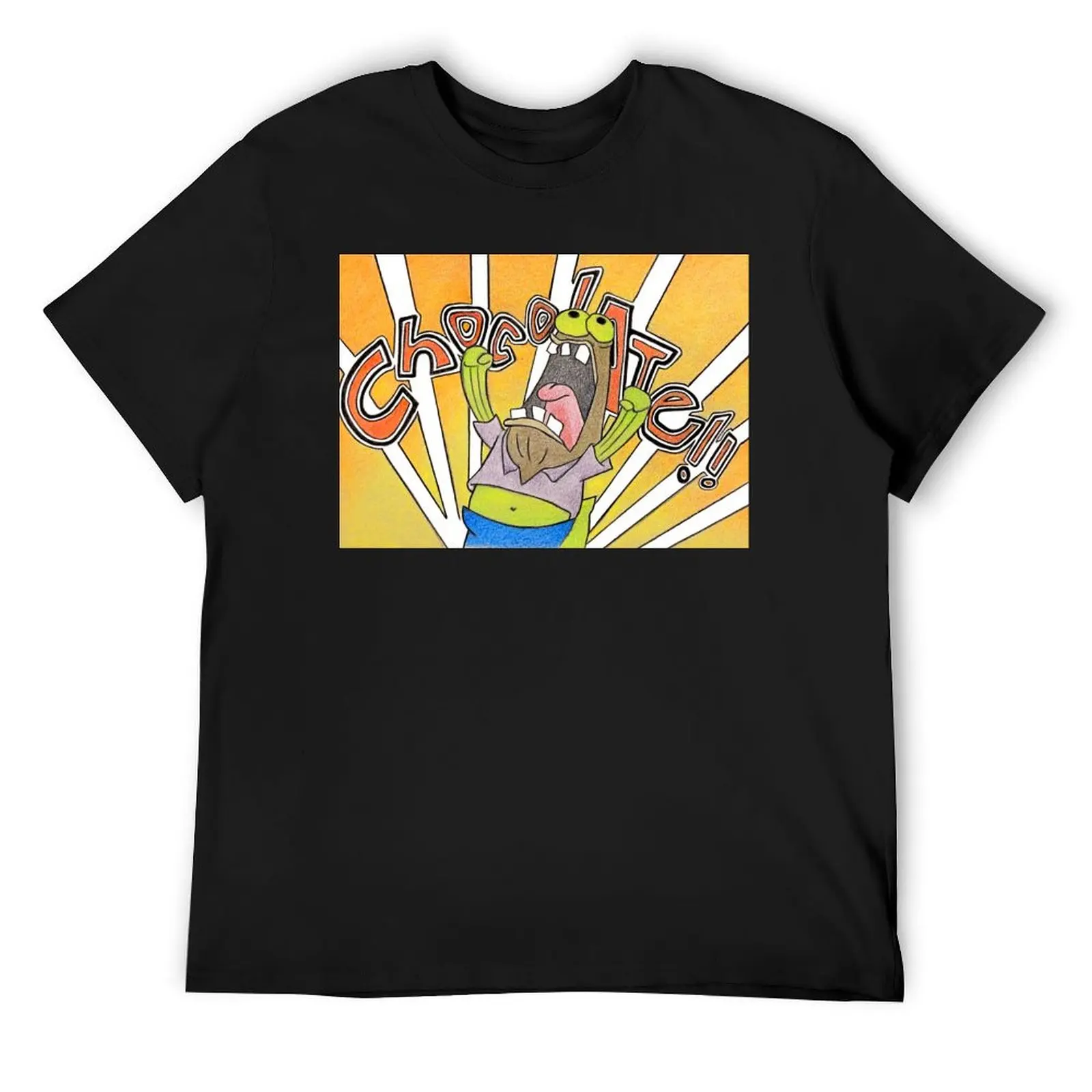 

Chocolate! T-Shirt quick drying plus size tops funny shirt cotton mens big and tall t shirts