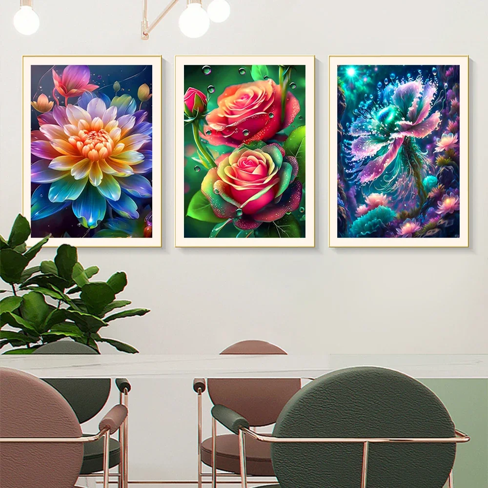 Diy Diamond Painting Rose Flower Diamond Mosaic Embroidery Art Picture Cross Stitch Kit 2023, nowa seria na prezent do wystroju domu